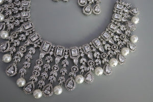 Gini CZ Pearl Necklace