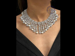 Gini CZ Pearl Necklace