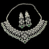Green Anita CZ Necklace Set