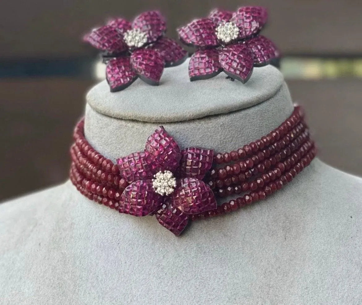 Invisible Set Ruby Choker