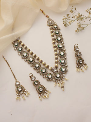 Jodha Long Kundan Set