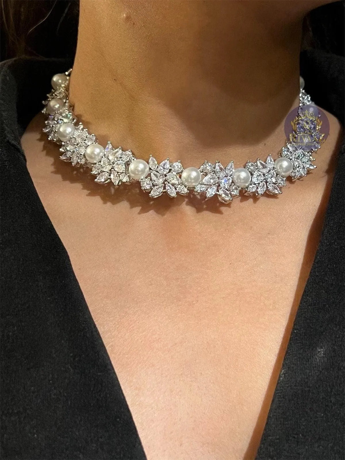 Judy CZ Pearl Necklace