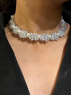 Judy CZ Pearl Necklace