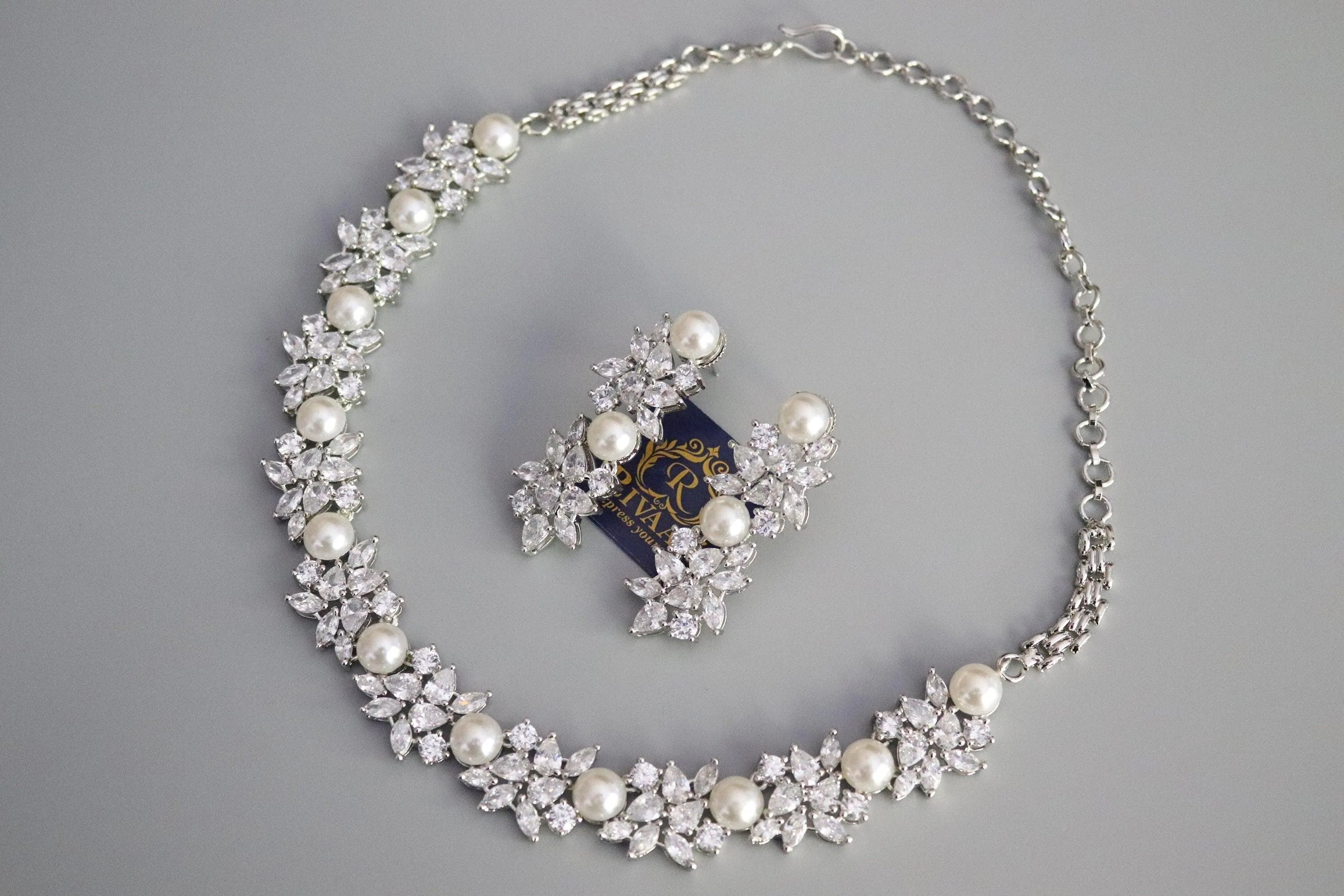 Judy CZ Pearl Necklace