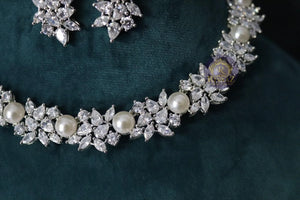 Judy CZ Pearl Necklace