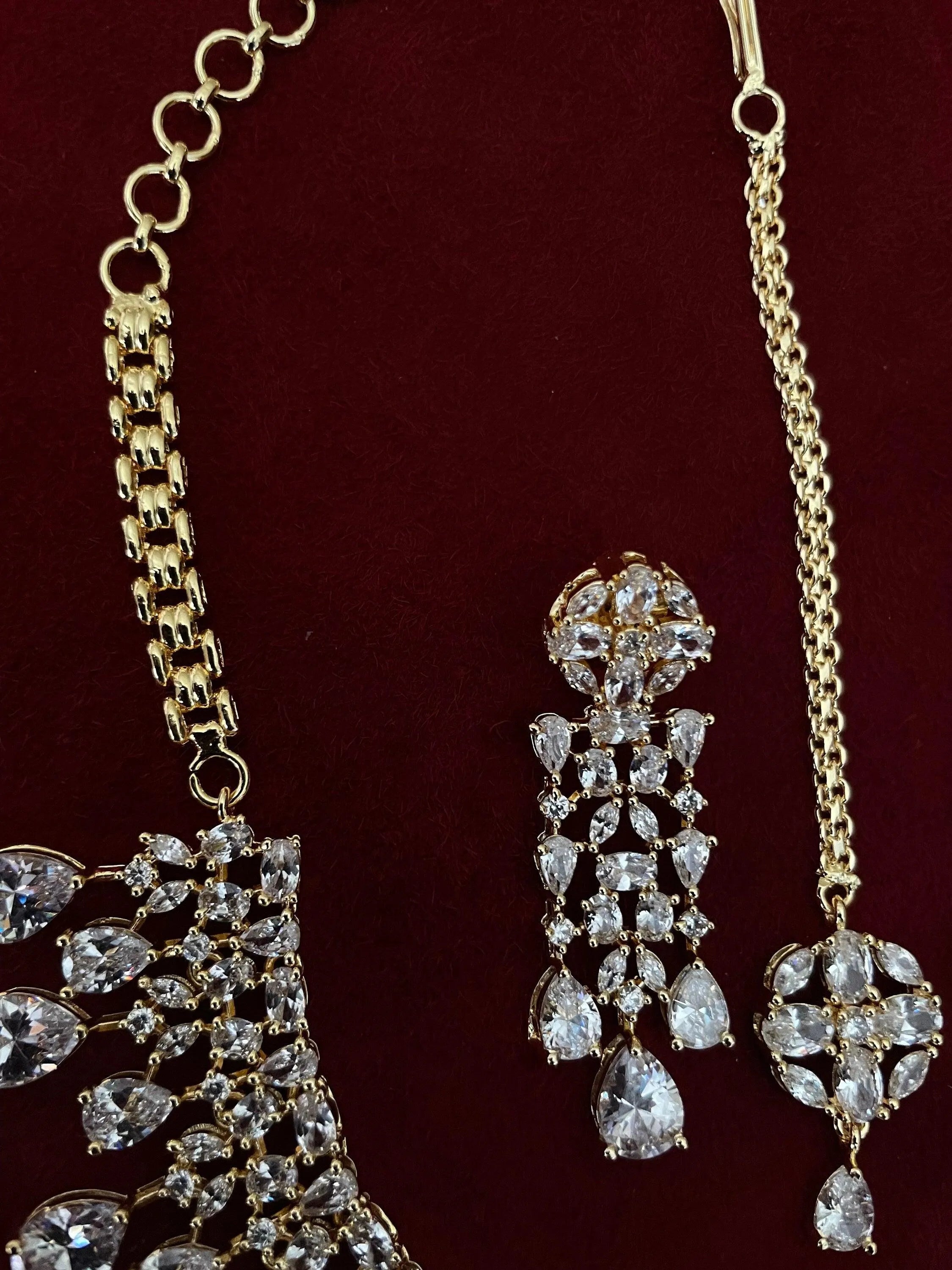 June Gold CZ Diamond Necklace