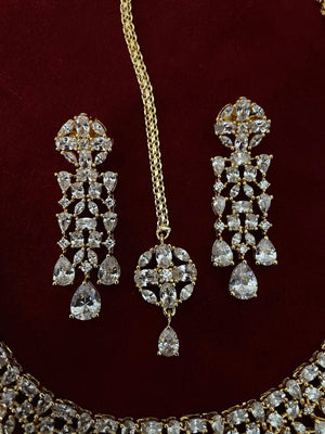 June Gold CZ Diamond Necklace
