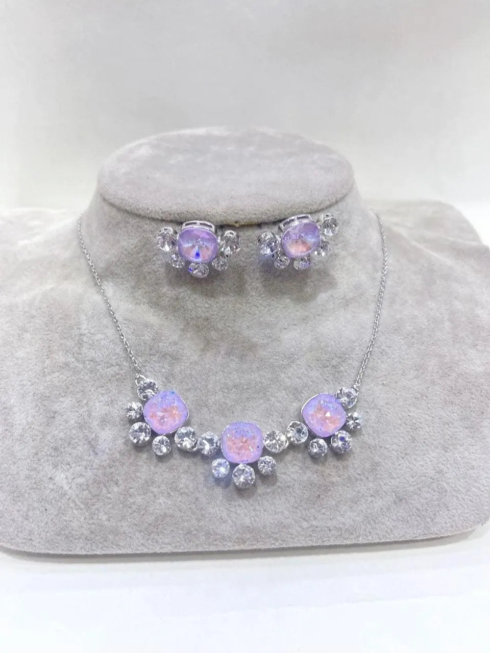 Lavender CZ Necklace Pendant Necklace