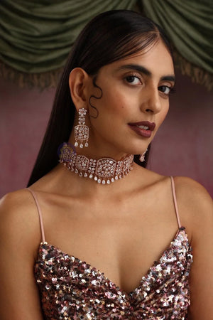 Liz Princess Cut Diamond Choker