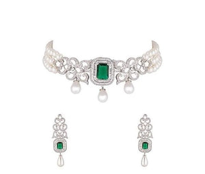 Niya CZ Diamond Choker Necklace