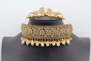Puja Antique Gold Polki Choker