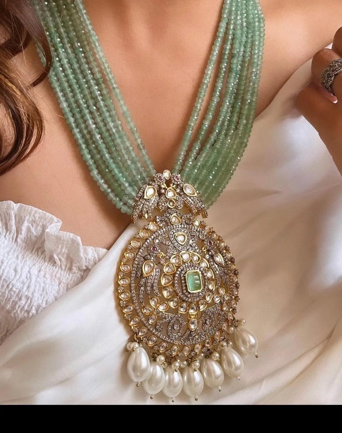 Rang Mint Victorian Long Necklace