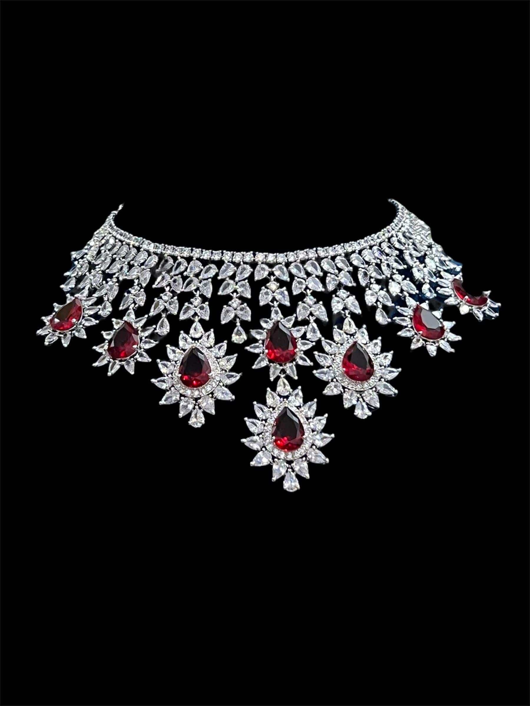 Ruby Kate Silver Necklace Set 5 piece