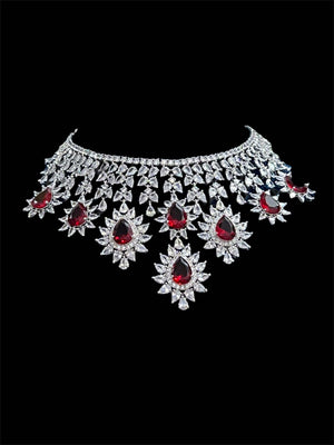 Ruby Kate Silver Necklace Set 5 piece