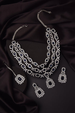 Silver Blue Three Layer Set