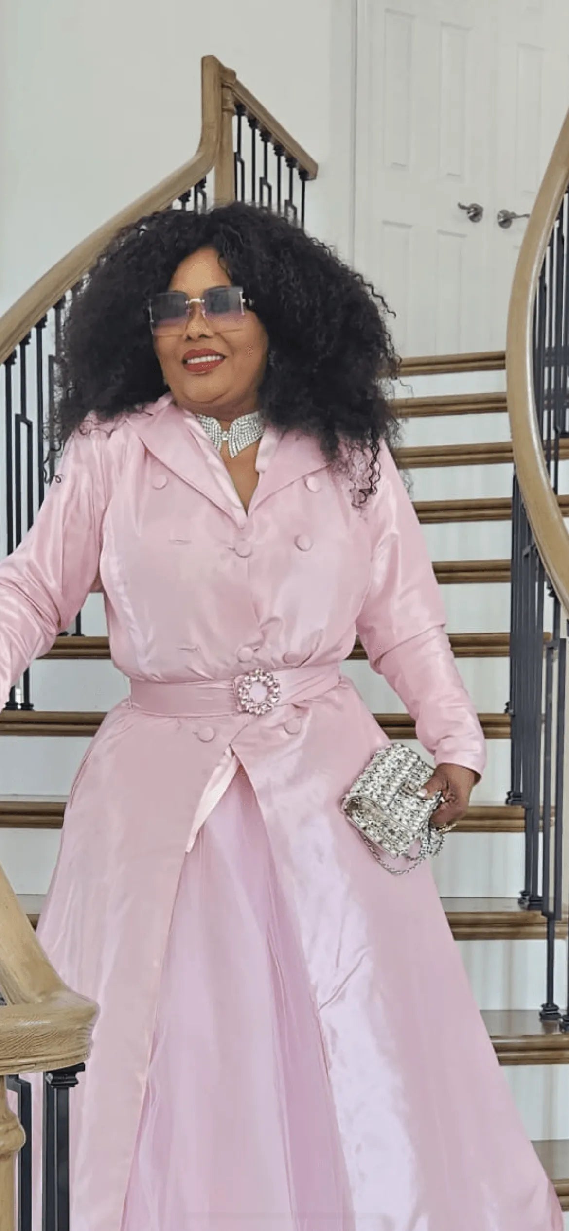 Silver Wing Diamond Collar Necklace