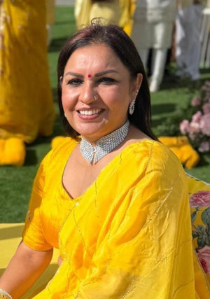 Silver Wing Diamond Collar Necklace