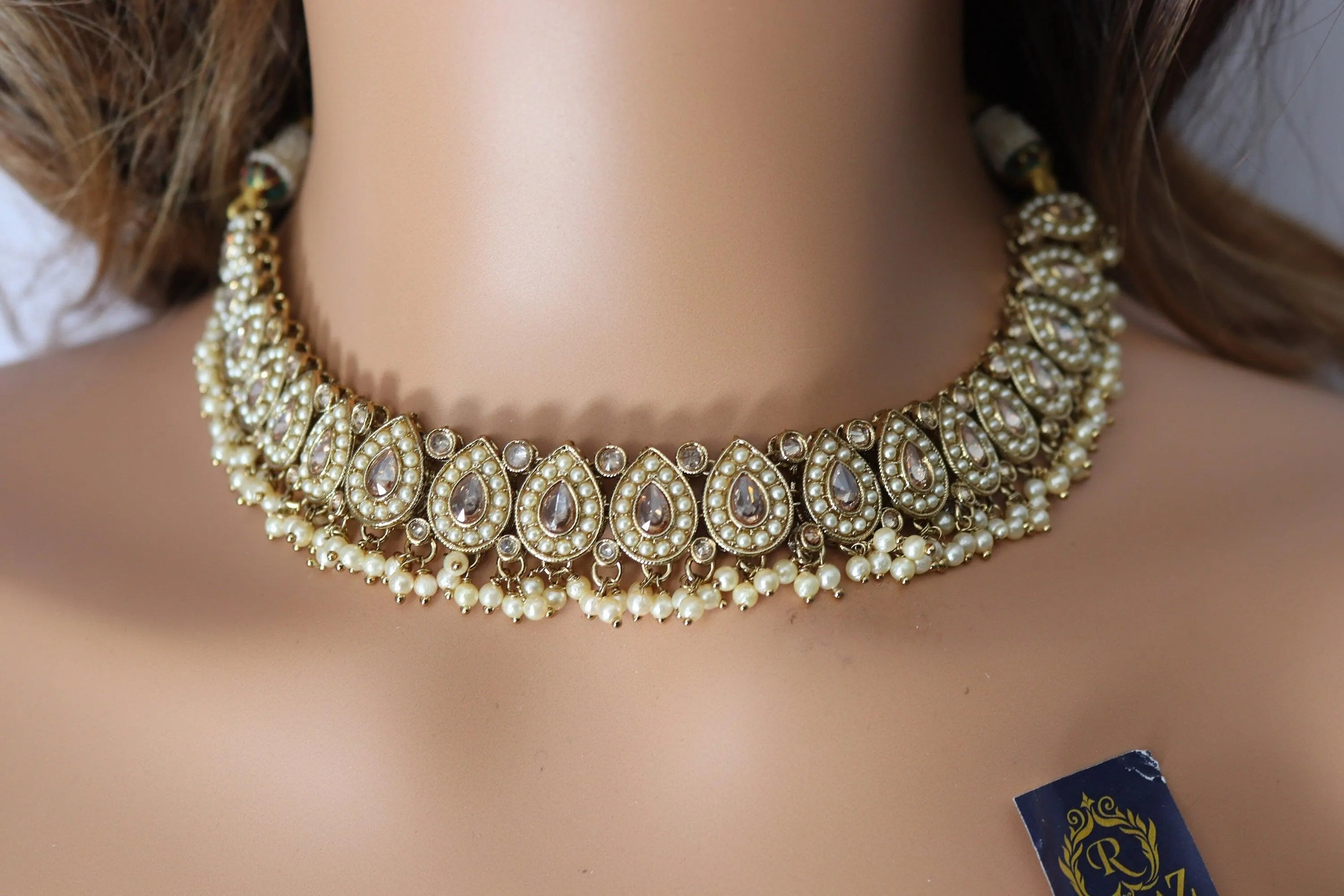Simi Gold Polki Necklace