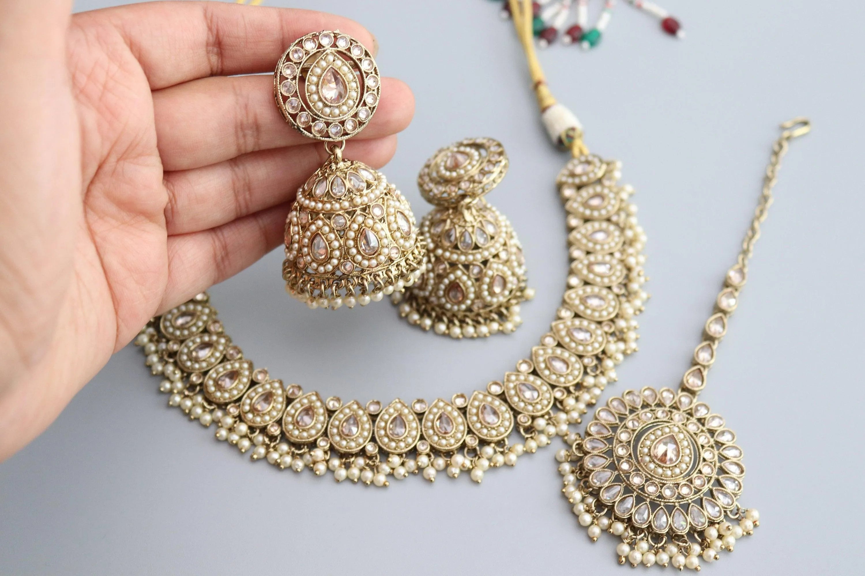 Simi Gold Polki Necklace