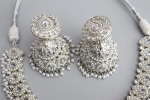 Simi Silver Polki Necklace