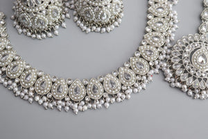Simi Silver Polki Necklace