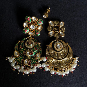 GlambyRivaaz Necklaces Two Way Both Side Fine Kundan Long Necklace