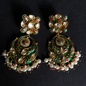 GlambyRivaaz Necklaces Two Way Both Side Fine Kundan Long Necklace