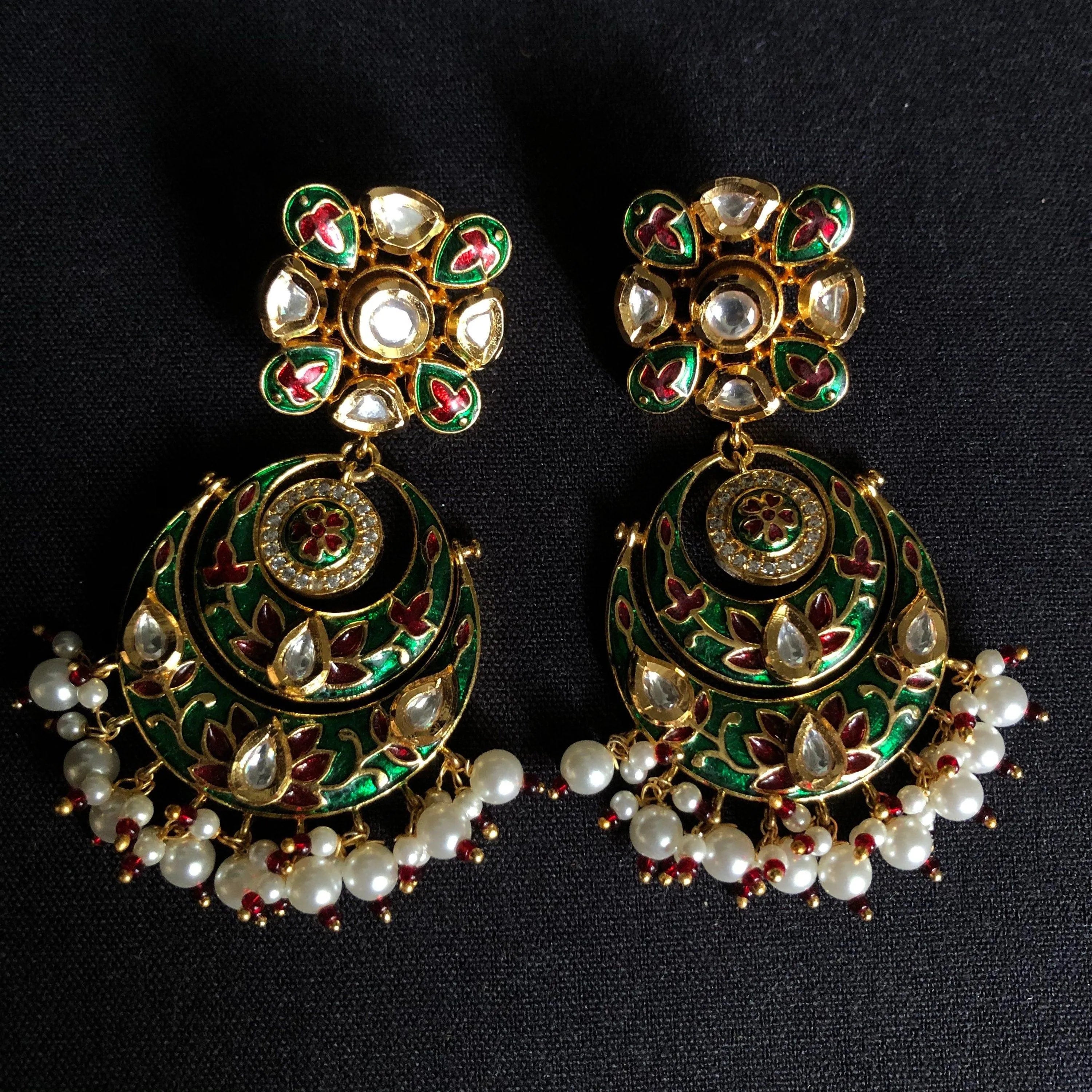 GlambyRivaaz Necklaces Two Way Both Side Fine Kundan Long Necklace