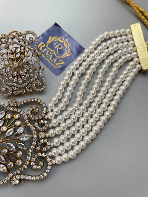 Victorian Pearl Choker