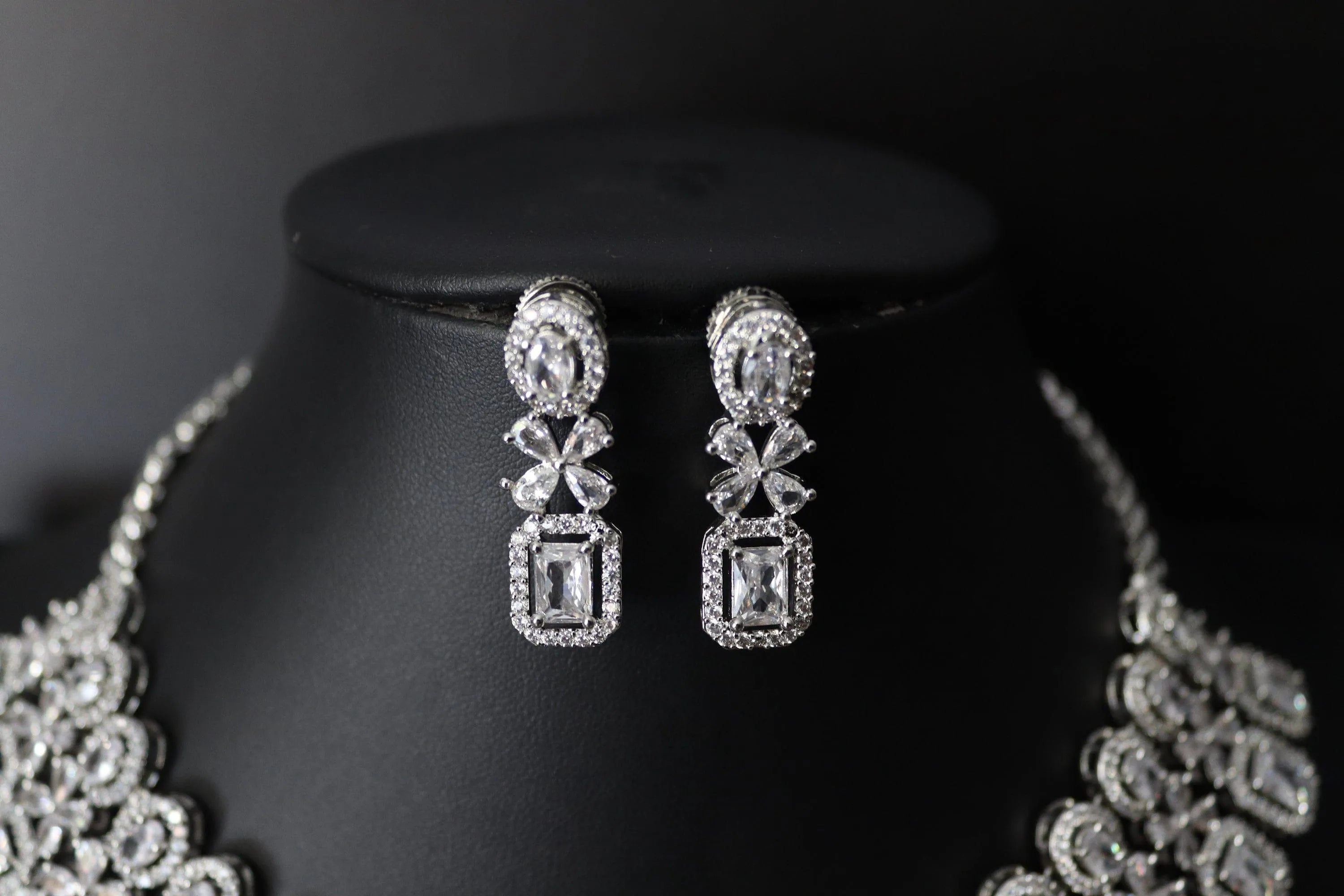 White Diamond Choker Necklace