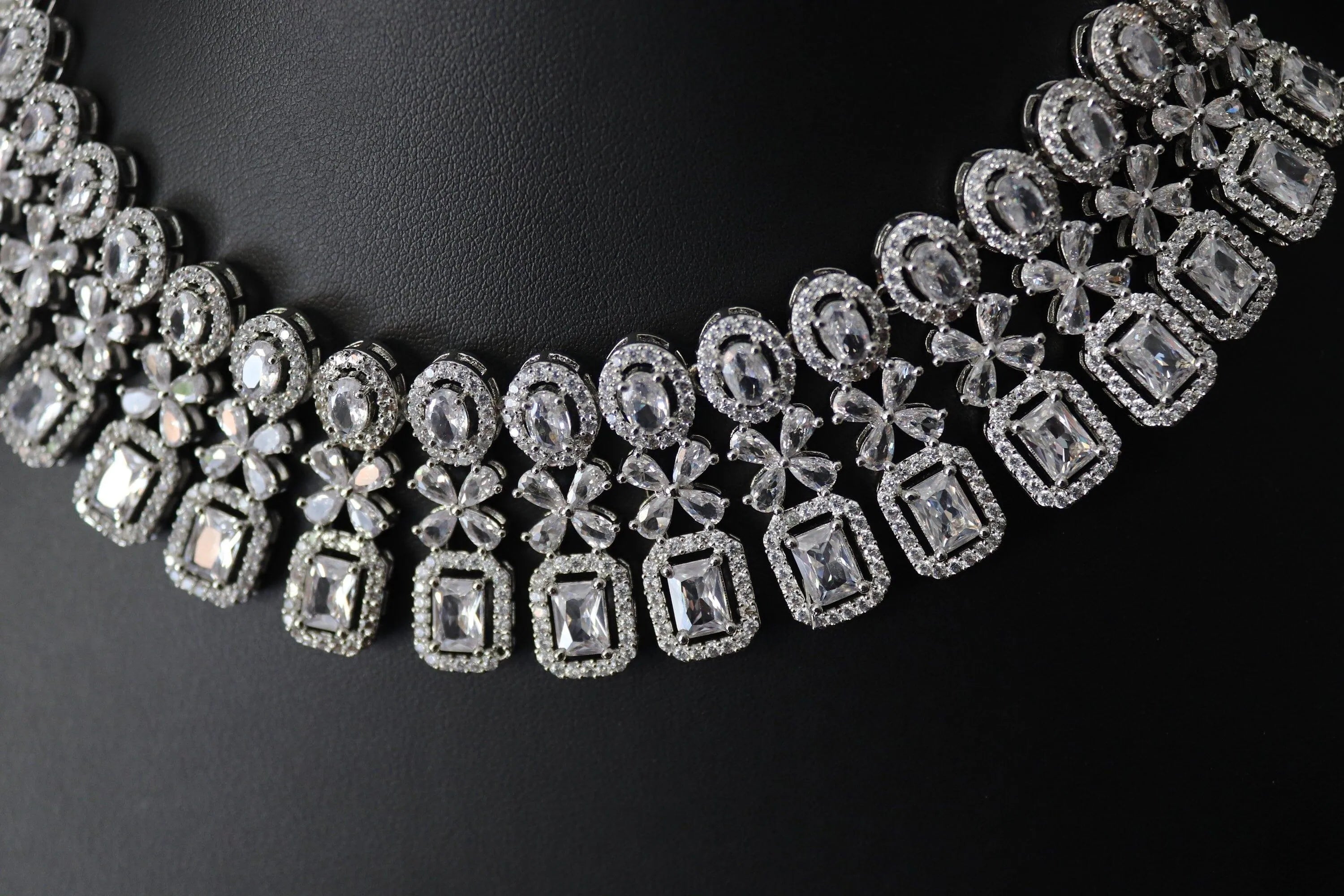 White Diamond Choker Necklace