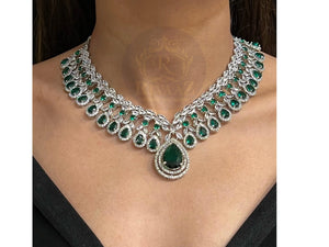 Zia Emerald Necklace Set