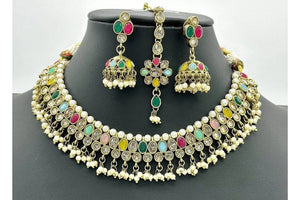 Zoe Navratan Polki Necklace