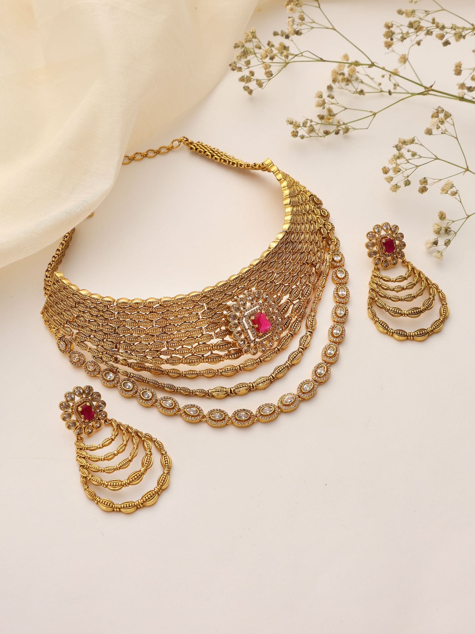 Antique Indian Jewelry Online - Antique Necklace | MyRivaaz