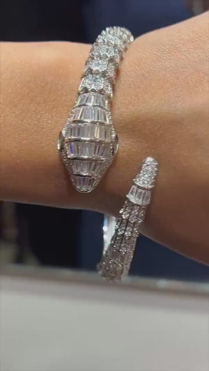 Snake Bracelet Serpentine Bracelet Snake Jewelry Snake Cuff Silver Snake Rose Gold Snake Gift