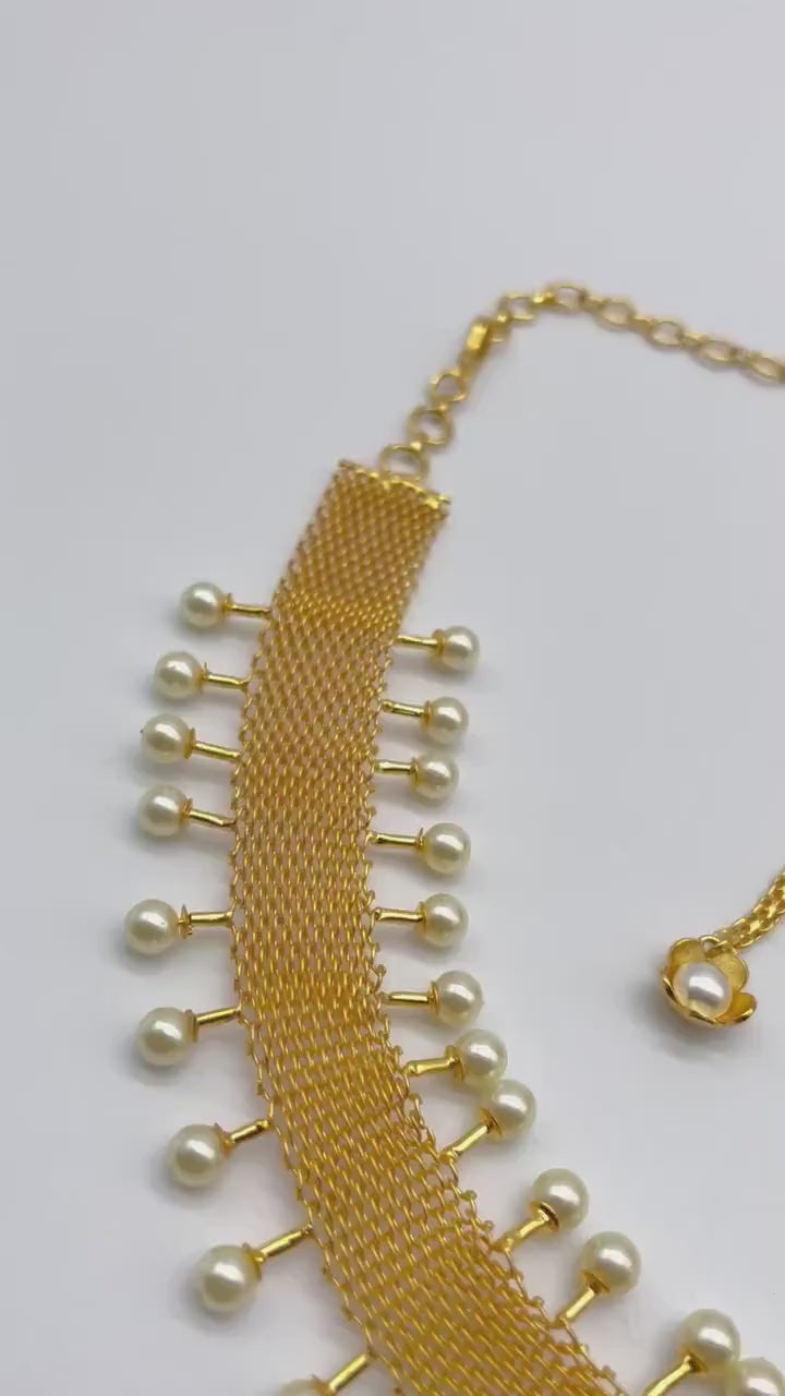 Gold Choker/ Indian Jewelry/ Necklace/ Emerald Indian Choker/ Indian Necklace/Bollywood Jewelry/
