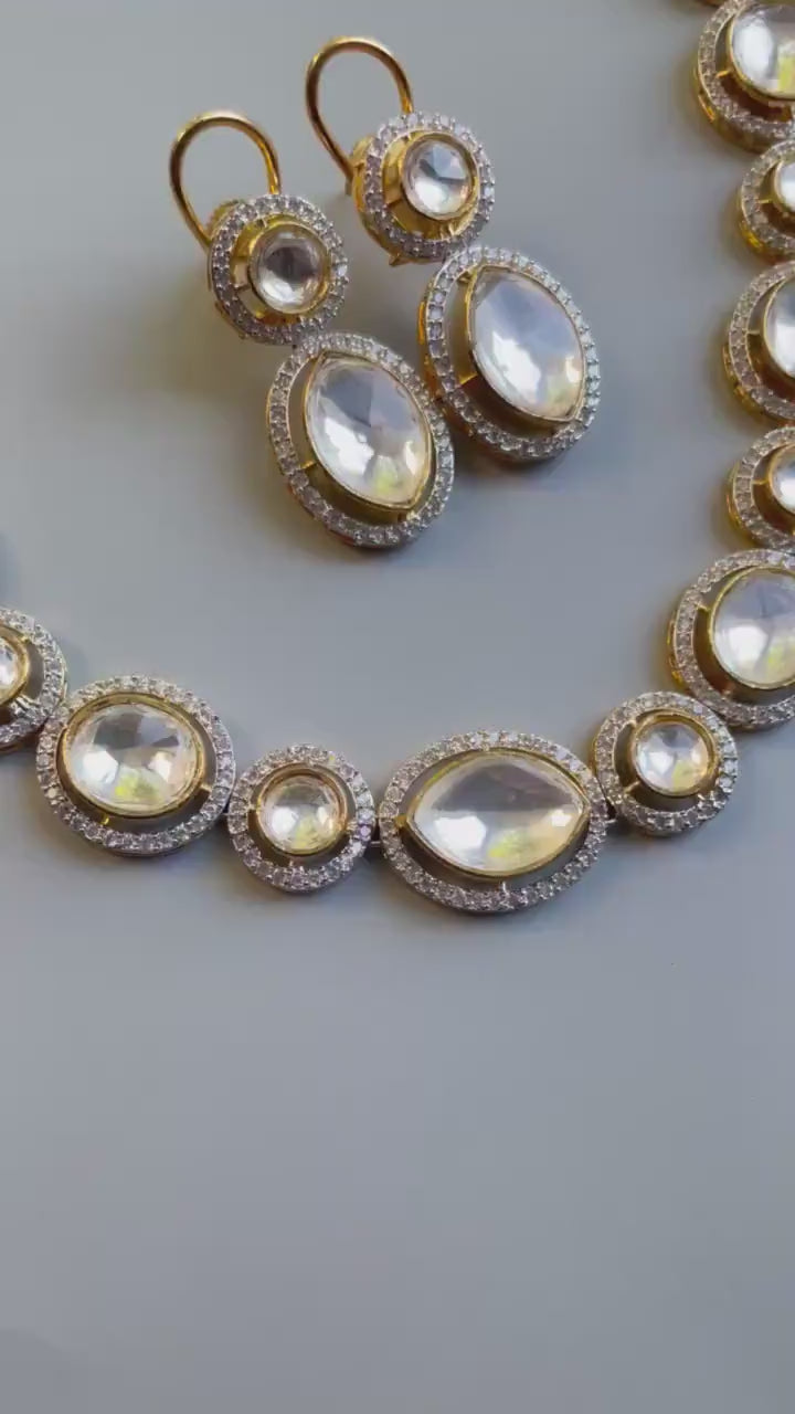 Kundan Long Necklace Kundan Set Long Indian Necklace Rani Haar Victorian Necklace India