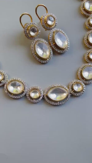 Kundan Long Necklace Kundan Set Long Indian Necklace Rani Haar Victorian Necklace India