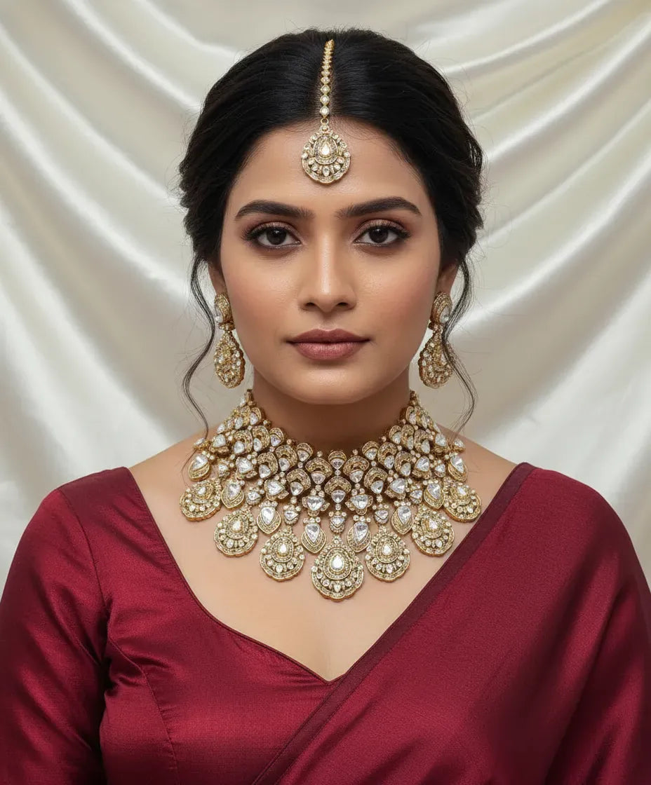 Rania Gold Real Kundan Set