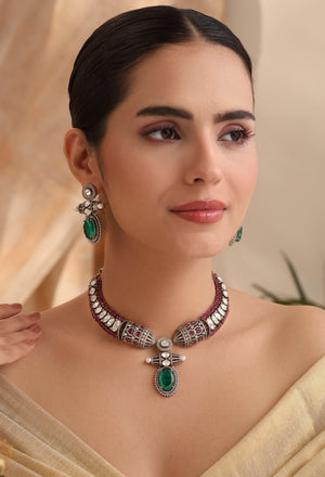 Ruby Green Rima Victorian Set