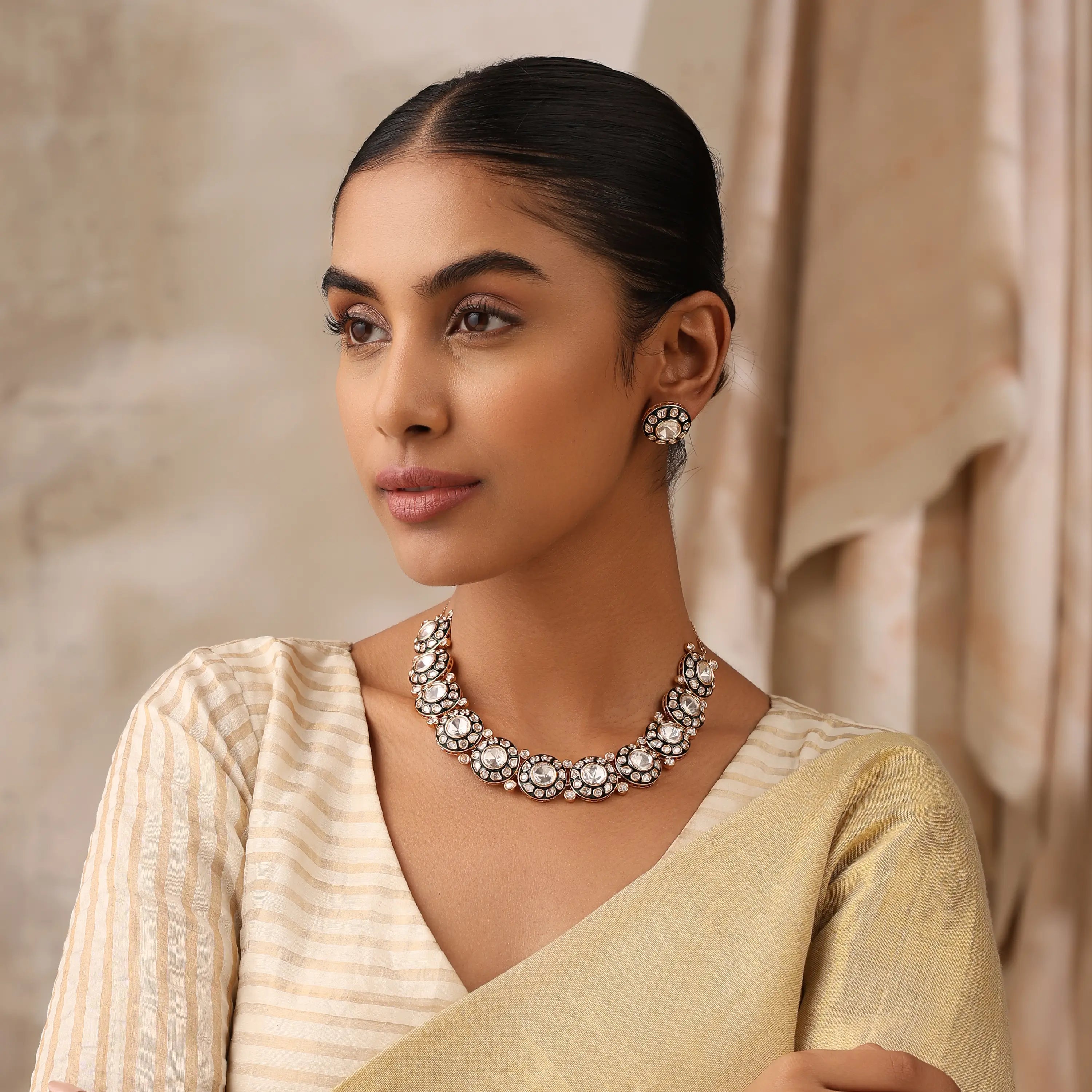 Saisha Kundan Statement Necklace Set