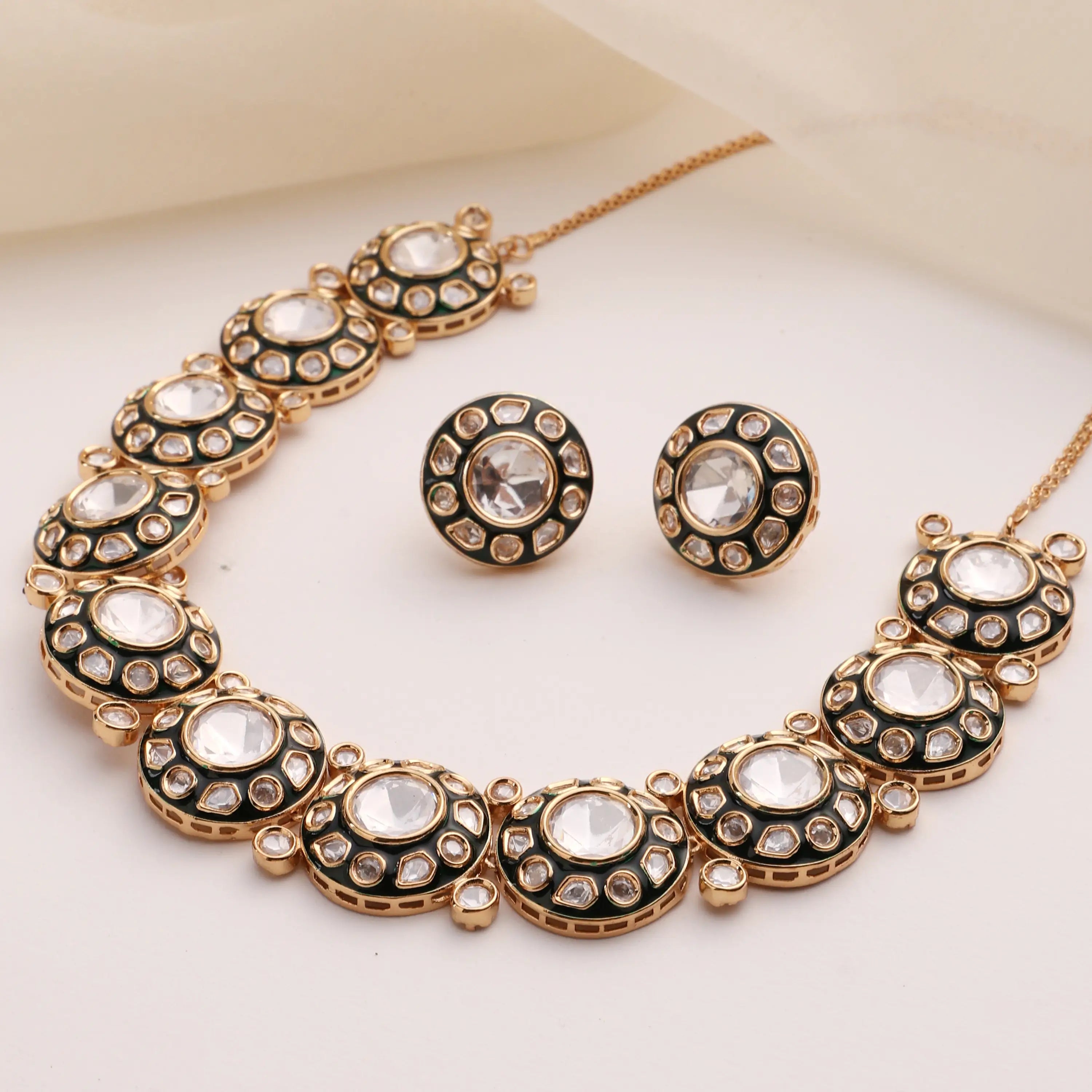 Saisha Kundan Statement Necklace Set