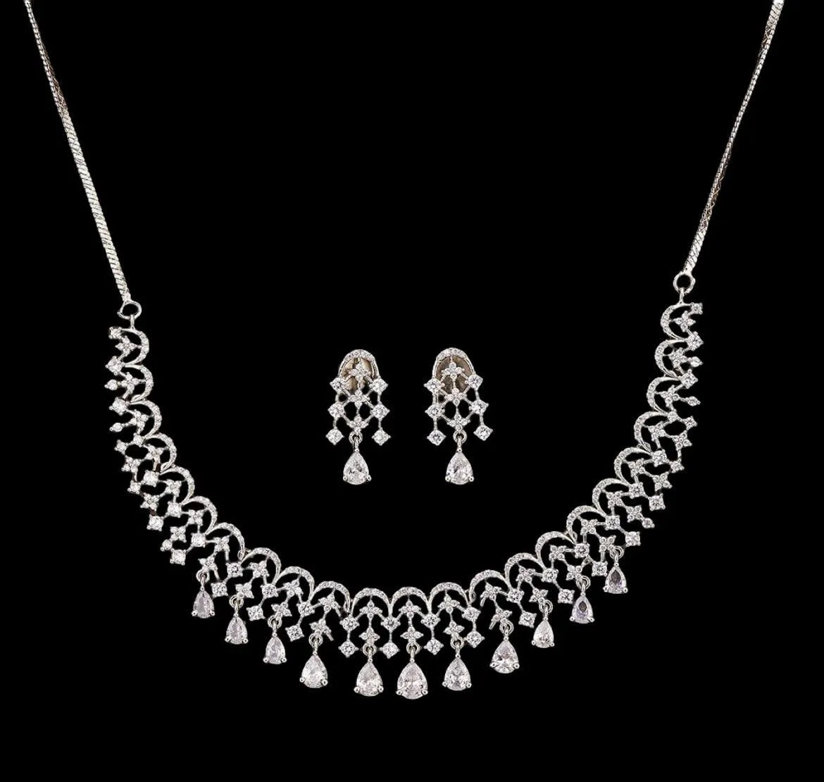 Vania CZ Necklace Set